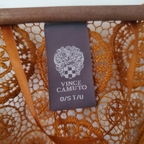 Vince Camuto Women’s Open Front Kimono Top - One Size - Gold - Picture 4 of 4